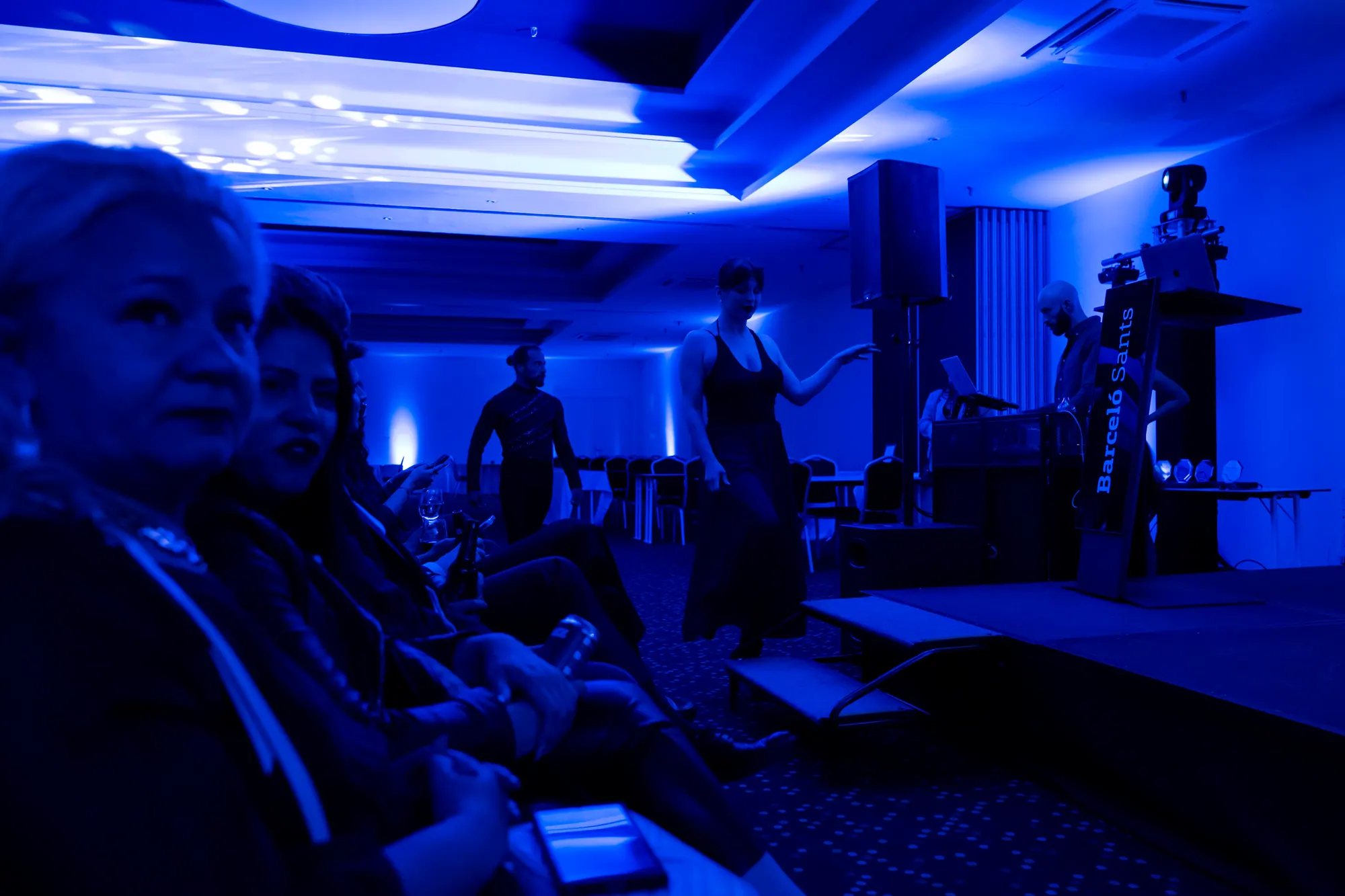 Guests enjoying an evening show in a hotel venue
