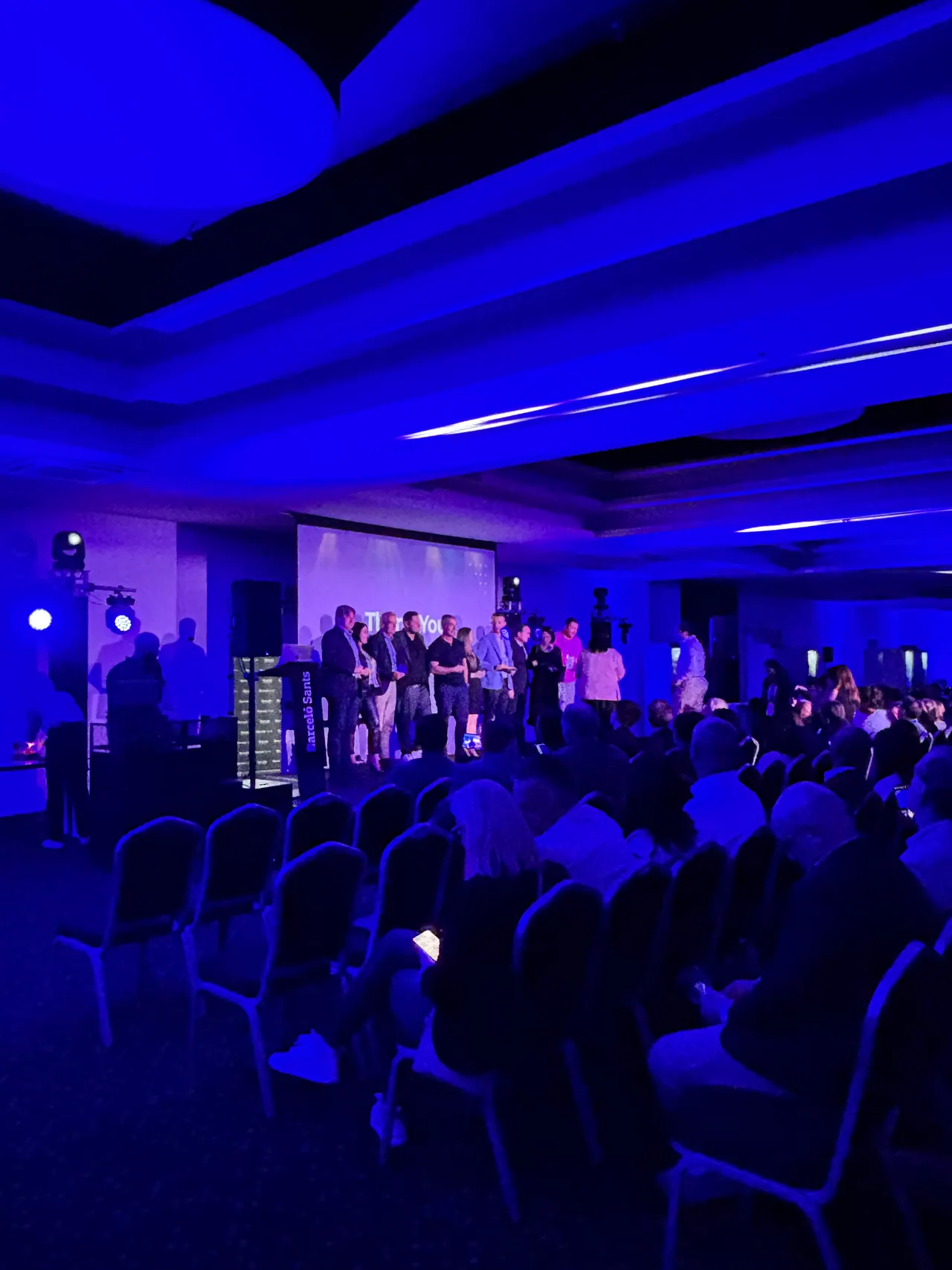 Audience watching a live show at a corporate event